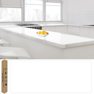 Largest Silicone Counter Mat, 120" x 24" Extra Large Heat Resistant Kitchen Island Protector, Waterproof Thicken Non-Slip Countertop Mat, Multipurpose, Translucent