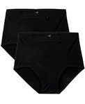 Barbra Lingerie Women’s Travel Pocket Underwear Girdle Brief Panties S-5XL, 2 Pack Travel Zipper Pocket, 4XL Plus