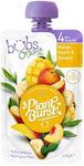 Bubs Organic Mango, Peach & Banana Pouch, 4+ Months Baby Food, Fruit Puree Snack, No Added Sugar, 120g