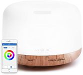 ASAKUKI Smart Wi-Fi Essential Oil Diffuser, App and Voice Control Compatible with Alexa, 500ml Aromatherapy Humidifier for Relaxing Atmosphere in Home Office Bedroom Gold