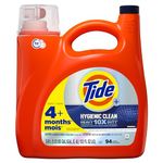 Tide Hygienic Clean Heavy 10x Duty Liquid Laundry Detergent, Original Scent, HE Compatible, high efficiency laundry detergent, 3.9 liters, 94 loads