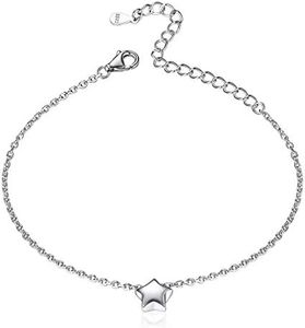 ChicSilver Pulsera Plata Mujer Estrella de Mar Pulsera Fina Plata de Ley 925 Joyería Encantadora Muchacha Regalo Día Valentín 16cm