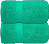 Infinitee Xclusives – Luxury Bath Sheets Towels – 2 Pack 600 GSM (35X70 Inches) – 100% Ring Spun Cotton Extra Large Bath Towels for Bathroom – Super Soft, Absorbent, Hotel & Spa Quality|Vivid Green|