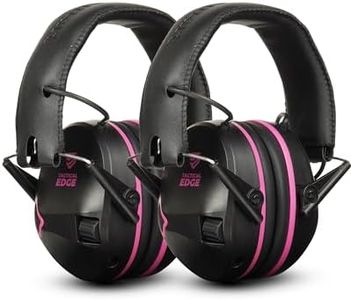TradeSmart TacticalEdge NRR 24 Electronic Earmuffs – Active Shooting Ear Protection with 5x Amplification & Slim Design