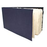 Artway Indigo - Cotton Rag Paper Sketchbook - Panorama Landscape - 40 Sides/20 Pages of 250gsm Mid Texture 100% Cotton Rag Paper - 100% Handmade