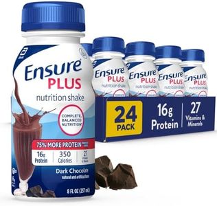 Ensure Plus Dark Chocolate Nutrition Shake, Meal Replacement Shake, 24 Count