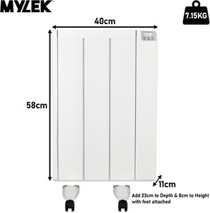 MYLEK 2000W Ceramic Panel Heater – Wall Mounted Electric Heater
