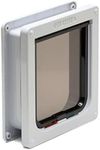 Cat Mate 4-Way-Locking Cat Flap with Door Liner to 50mm (2 inches), Easy Installation in UPVC Doors, Walls, and Wooden Doors - White