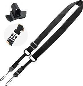 Blosomeet Portable Shoulder Strap for iPad/Samsung Tablet Case/Camera- Adjustable Removable Neck Strap-Nylon,Black