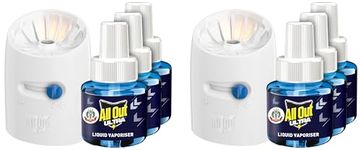 All Out Ultra Liquid Vaporizer, Machine + 3 Refills (45ml each) | Kills Dengue, Malaria & Chikungunya Spreading Mosquitoes| India's Only Mosquito Killer Brand Recommended by Indian Medical Association