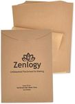 Zenlogy Parchment Paper Sheets 12x16 (500 sheets) for Baking - Unbleached Chlorine-free High Heat Non-Stick Pre-Cut Parchment Paper for Half Sheet Pans