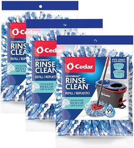 O-Cedar RinseClean Spin Mop Microfiber Refill, 1 CT (Pack of 3)