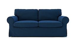 Pre Shrunk Cotton Ektorp Loveseat Sofa Cover for IKEA Two Seater Ektorp Slipcover-NOT fit Uppland Series Sofa