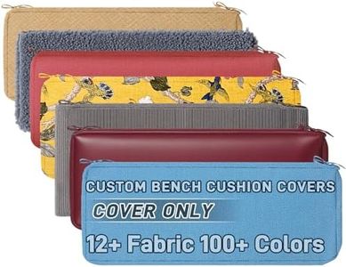 LUXUCURE Custom Cushion Covers for Indoor Outdoor Furniture (Cover Only) Replacement Cover for Bench/Chair/Window Seat/Sofa Cushions - Custom Size/Shape/Fabric/Color