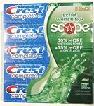 Crest Complete Multi-Benefit Toothpaste Extra Whitening Plus Scope 8.2 Oz (Pack of 5)