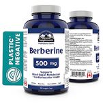 Berberine 500mg 150 vcaps - A Plastic Negative Product - Supports Blood Sugar Metabolism + Cardiovascular Health - Take Your Health to a New Summit with Summit Supplements!