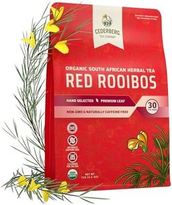 Cederberg Tea Company Organic Red Rooibos Tea, Naturally Caffeine-Free and Antioxidant-Rich, 30 Tea Bags