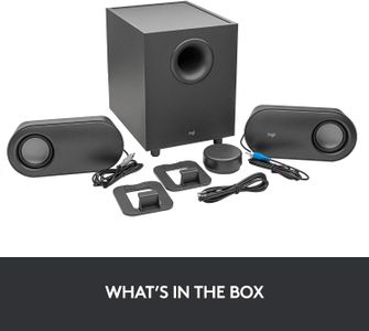 Logitech Z407 Bluetooth Computer Speakers – Wireless Subwoofer System