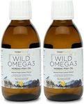 Omega 3 Fish Oil Liquid - Natural Fresh Lemon Flavour with NO Fishy Taste, High Strength DHA/EPA - 400ml Made from Wild Caught Nordic Fish Oil | 3rd Party Tested for Purity - Inner Vitality (2-Pack)