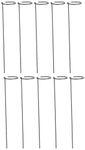 Amazon Brand - Solimo 16 Inch Super Long and Strong Trellis Metal Plant Support (Green, 16 x 3 inches, Pack of 10) | Plant Suporters for Climbing Vines and Plants, Rust Resistance