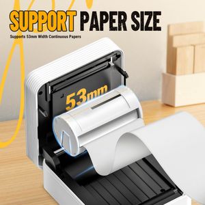 Nelko PM230 Mini Sticker Printer – Portable, White