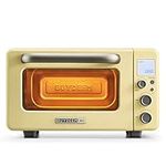 BUYDEEM T103 Multifunction Toaster Oven, No Pre-Heat Needed, 12QT 7-in-1 Mini Smart Digital Toaster Oven with Grill Rack and Baking Tray, 1600W (Mellow Yellow)