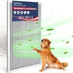 QoKten 16x25x1 Inch Reusable Electrostatic Air Filter for Room Air Conditioner