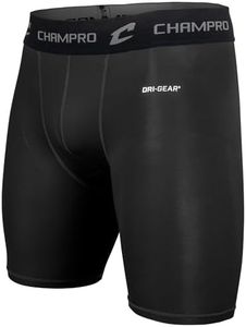 Champro Unisex Child Compression Short, Black, Medium US