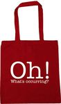 Hippowarehouse Oh! What's occurring? Tote Shopping Gym Beach Bag 42cm x38cm, 10 litres