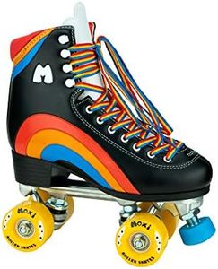 Moxi Rainbow Rider Roller Skate - Fun and Fashionable Womens Roller Skates | Asphalt Black | Size 10