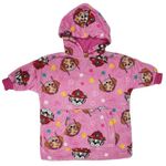 Paw Patrol Deluxe Oodie/Oversized Blanket Hoodie Girls, Fleece Dressing Gown 4-5yr Pink