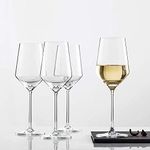 NVRA Italian Premium Wine Glasse Set of 6 | 430 ML Crystal Clear Glass for White or Red Wine Champagne Brandy Burgundy Cocktail Party | Best Gift, Transparent Unique Tableware