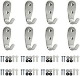Ulifestar Bathroom Towel Hooks,Heavy Duty Wall Mounted Hooks, Stainless Steel Utility Hooks for Bath Towels Robes Coats Clothes Keys Organizer,8 Pack