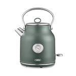 Tower T16003FOR Renaissance Kettle, Quick Boil, 1.7L, 3KW, Forest Green