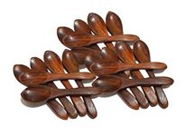 Pure Source India Wooden Masala Spoon for Small Containers, Handmade Wooden Spoon for Tea, Coffee, Sugar, Condiments & Spices, Set of 12 (4 Inch)