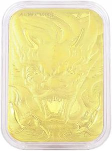 Shop LC 24K Solid Gold Emboss Sheet – Pure 24K Gold Bar Golden Dragon Style Sheet (10mg, 31x45.5mm) Jewelry Birthday Christmas Gifts
