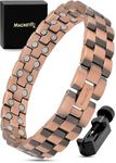 MagnetRX® Pure Copper Magnetic Bracelet - Magnetic Copper Bracelets for Men - Adjustable Length with Sizing Tool (President Style)