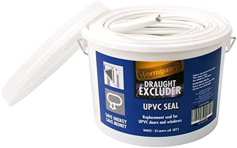 Stormguard UPVC Replacement Door and Window Gasket Rubber Seal (White) 25 Metres Double Glazing Seal