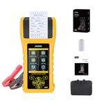 AUTOOL BT-760 Car Battery Tester 20-3000 CCA Automotive Battery Load Tester 12V/24V Car Cranking and Charing System Analyzer Maximum Load Test Diagnostic Tool with Built-in Printer for Vehicle Motorcycle Trucks and More