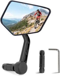 Specchio per bicicletta Arkham, vero vetro HD resistente agli urti, specchio per bicicletta per manubrio destro 16,5-19 mm, specchietto retrovisore per bicicletta per e-bike universale