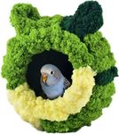 Winter Warm Bird Nest House for Cage, XICEN Parakeet Breeding Sleep Cotton Nest House, Parrot Snuggle Hut Budgie Bed for Conure, Cockatiel, Lovebird, Canary, Finch, Hamster, Small Pets(Large)