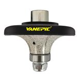 VANEPIC 3/4 inch B20 Diamond Half Bullnose Profile Wheel Diamond Hand Profiler Router Bit Profile Wheel with 5/8-11 Thread for Grinder Polisher Granite Marble Concrete and Countertop Edge Shaping