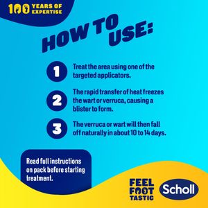 Scholl Verruca & Wart Freeze Remover Kit, 80ml – Effective Treatment, 1 Pack