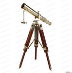 US HANDICRAFTS Vintage Brass Telescope on Tripod Stand use DF Lens Antique Desktop Telescope for Home Decor | Table Accessory Nautical Spyglass Telescope for Navy and Outdoor Adventure Brass Polish