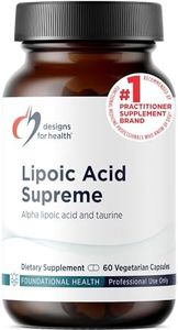 Designs for Health Lipoic Acid Supreme - 300mg Alpha Lipoic Acid with Taurine - Vegan, Non-GMO ALA Supplement (60 Capsules)