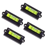 WOYISEPG 4Pcs Bubble Spirit Level RV Standard Levels with Mounting Holes RV Levelers Leveling Tool for RV Camper, Travel Trailer, Camping, Truck, Motorhome (Set-A)