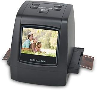 22MP All-in-1 Film & Slide Scanner, Converts 35mm 135 110 126 and Super 8 Films/Slides/Negatives to Digital JPG Photos, Built-in 128MB Memory, 2.4 LCD Screen