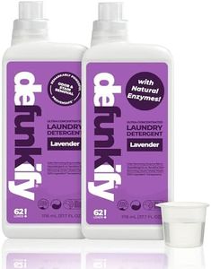 Defunkify Laundry Detergent Liquid | Laundry Soap w/Odor Crushing & Stain Removing Power | Cleaning Supplies | EPA Safer Choice, 87% BioBased - 124 Loads (2-Pack of 62 Load Bottles) (Lavender)