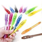 5pcs Invisible Ink Pen, Upgraded Spy Pen Invisible Ink Pen with UV Light Magic Marker for Kids Party Favors,Writing Secret Information Easter Day Halloween Christmas Party Bag Gift,Secret Pen Birthday Party Supplies