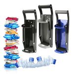 LKH Can Crusher & Bottle Opener (Blue) 16 oz Heavy Duty 2 in 1 Tin/Beer Can Crusher for Recycling Wall Mounted Manual Can Crusher & Bottle Opener Soft Grip Handle Durable & Rust-Proof